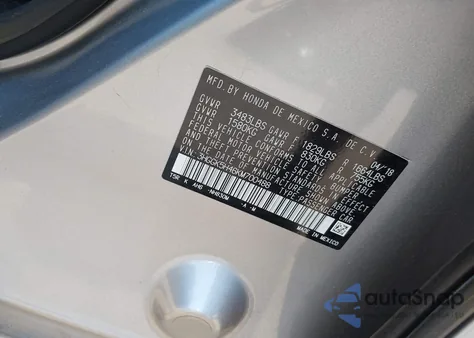 2019 Honda Fit Lx из США, поврежденный, VIN 3HGGK5H46KM700488